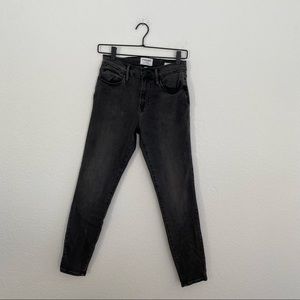FRAME Women’s 28 Charcoal Black “Le High Skinny” Denim Jean